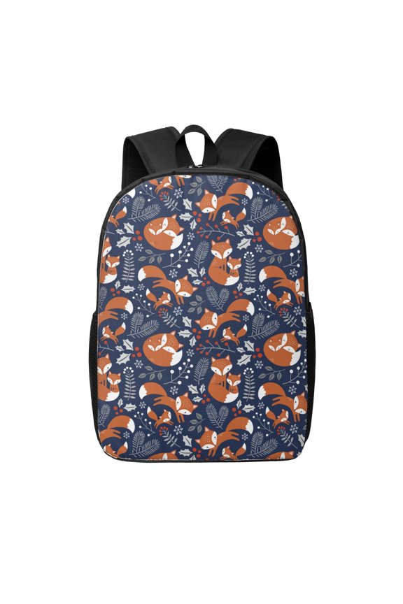 Cute Foxes print Travel Backpack, Large Computer Backpack for Men Women, College School Rucksack Book Bag