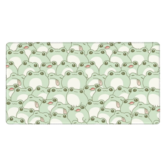 Xecao Cute Frog for Waterproof Mouse Pad - Extended Contour Mouse Mat, Large Gaming Mousepad Laptop Keyboard Mat with Non-Slip Rubber Base