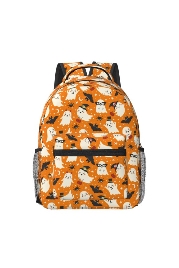 Cute Ghosts Print Casual Backpack: A Computer Backpack Ideal for Men and Women, Perfect for College, School, or Daily Travels-One Size
