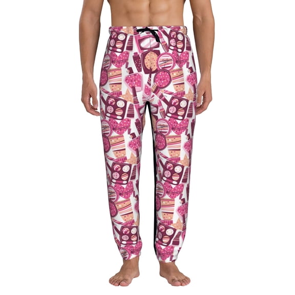 Xecao Cute Girl Print Active Tech Joggers for Men, Mens Sweatpants Lounge Pants with Pockets-Medium