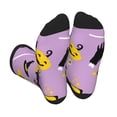 thumbnail image 1 of Xecao Cute Halloween Print Crew Socks for Men and Women, Men's Soft Moisture-wicking Sock, 1 of 7