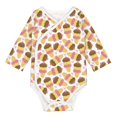 thumbnail image 1 of Xecao Cute Ice Cream Print Baby unisex-baby Cotton Long-sleeve Bodysuits-6 Months, 1 of 6