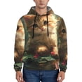 thumbnail image 1 of Xecao Cute Kitten Water Lilies Pattern Men's Adult Pullover Hoodie,Hooded Sweatshirt-Medium, 1 of 7