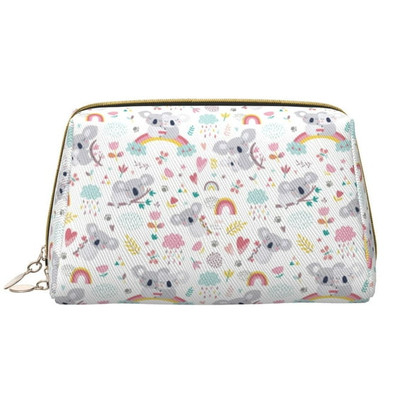 Xecao Cute Koala Print Fashion Makeup PVC Bag Large Capacity Travel Cosmetic Bag for Women Organizer Toiletry Clutch