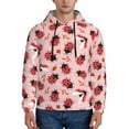 thumbnail image 1 of Xecao Cute Ladybugs 1 Pattern Men's Adult Pullover Hoodie,Hooded Sweatshirt-4X-Large, 1 of 7