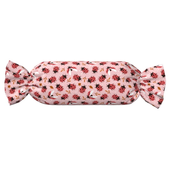 Xecao Cute Ladybugs 1 Print+Candy-Inspired Plush Pillow for Men Women Suitable for Beds, Sofas, Game Rooms Drawstring Closure