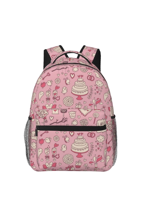 Cute Love Backpack, a stylish and functional choice for both men and women, is the perfect basic bookbag for college, work, or travel