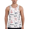 thumbnail image 1 of Xecao Cute Magic Bunny Men's Tank Top Workout Quick Dry Sleeveless Gym Jogging Muscle Shirts Summer Swim Beach Tops, 1 of 9
