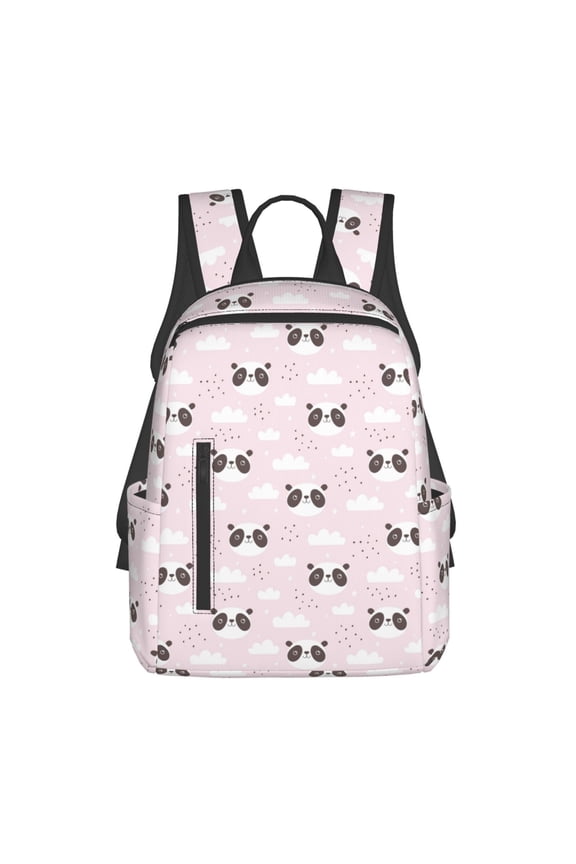 Cute Panda print Backpack For women men Aesthetic Lightweight Travel Daypack Simple Cute Backpack For Bookbag