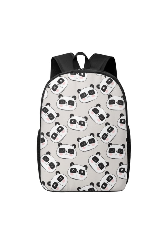 Cute Panda print Travel Backpack, Large Computer Backpack for Men Women, College School Rucksack Book Bag