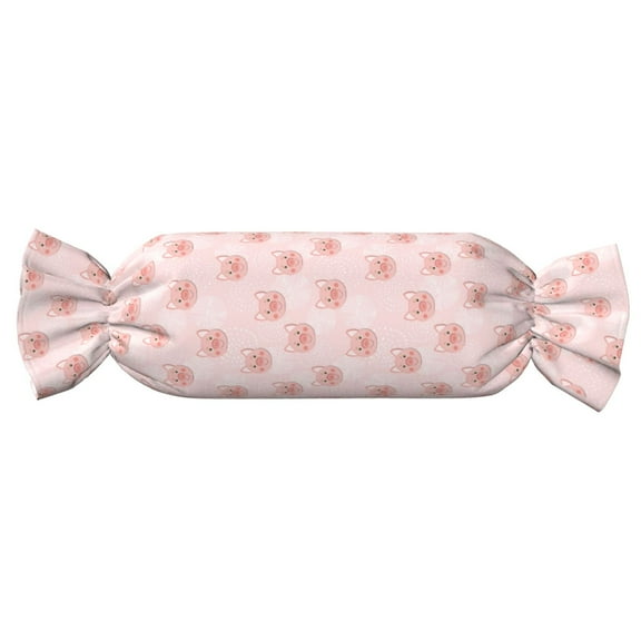 Xecao Cute Pig Face Print+Candy-Inspired Plush Pillow for Men Women Suitable for Beds, Sofas, Game Rooms Drawstring Closure