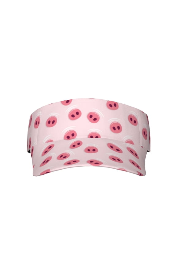 Cute Pig Nose for Adult Sun Cap offers versatile sun protection with adjustable Velcro for a secure fit.
