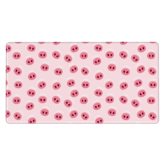 Xecao Cute Pig Nose for Waterproof Mouse Pad - Extended Contour Mouse Mat, Large Gaming Mousepad Laptop Keyboard Mat with Non-Slip Rubber Base