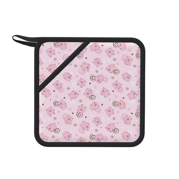 Xecao Cute Pig for Silicone Trivet Mats - Heat Resistant Pot Holders, Multipurpose Non-Slip Hot Pads