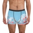 thumbnail image 1 of Xecao Cute Pink Mushrooms Print Men's Underwear Boxer Briefs,Breathable Choice for Men's Underwear-Small, 1 of 5
