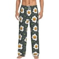 thumbnail image 1 of Xecao Cute Poached Eggs Men's Straight Lounge Pajama Pants: The Ultimate in Comfortable Sleepwear, 1 of 9