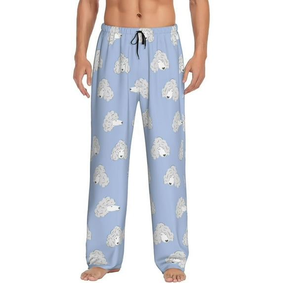 Xecao Cute Poodle Dog Men's Straight Lounge Pajama Pants: The Ultimate in Comfortable Sleepwear