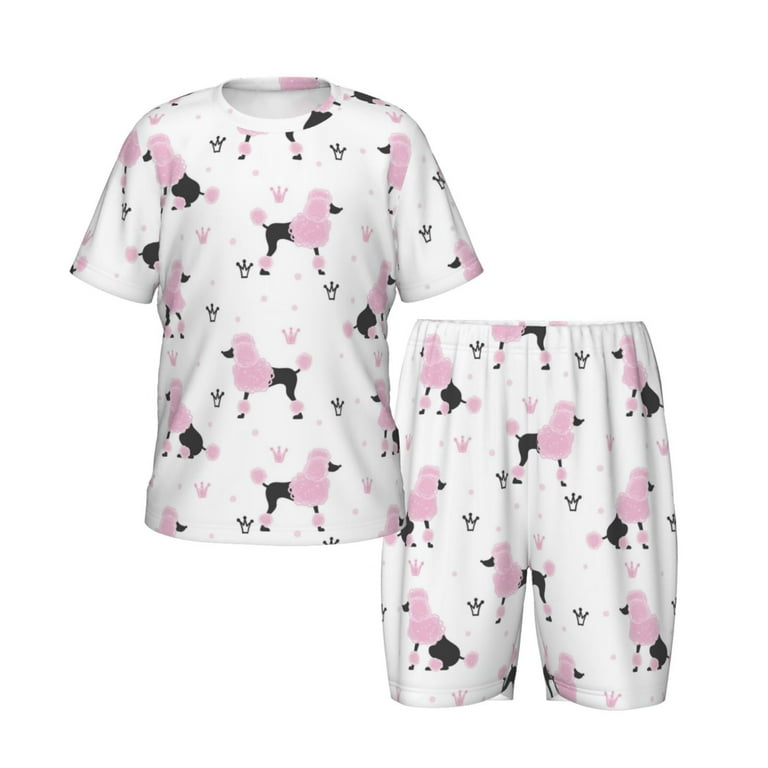 Poodle print pajamas sale