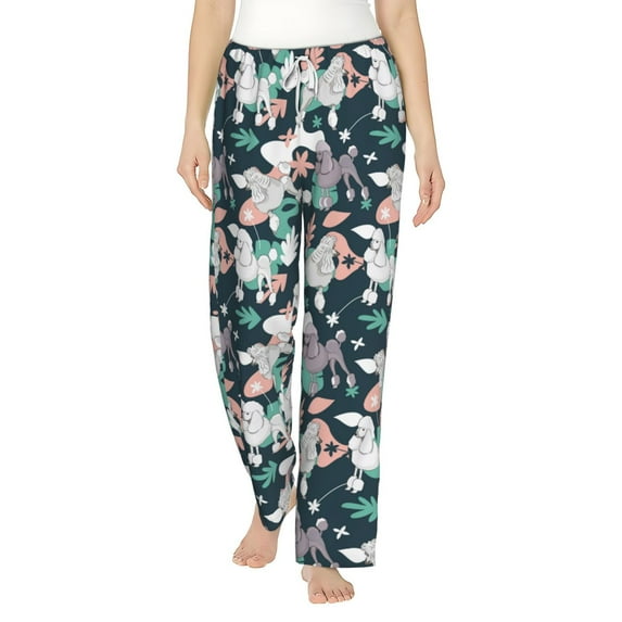 Xecao Cute Poodle Dog Women's Straight Lounge Pajama Pants: The Epitome of Relaxed Sleepwear