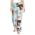 thumbnail image 1 of Xecao Cute Pug Dogs Women's Straight Lounge Pajama Pants: The Epitome of Relaxed Sleepwear, 1 of 9
