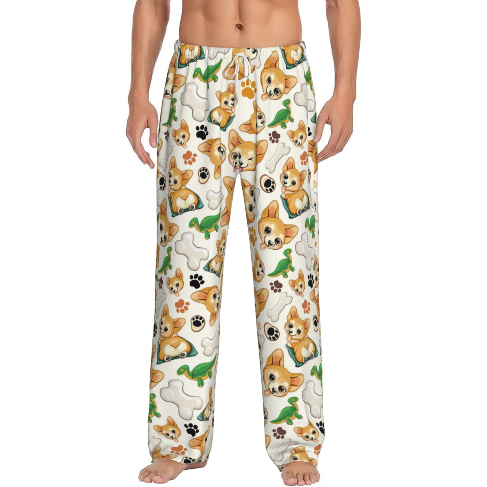 Xecao Cute Puppy Men's Straight Lounge Pajama Pants: The Ultimate in ...