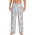 thumbnail image 1 of Xecao Cute Rabbit And Heart Men's Straight Lounge Pajama Pants: The Ultimate in Comfortable Sleepwear, 1 of 9