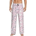 thumbnail image 1 of Xecao Cute Rabbit Flower Men's Straight Lounge Pajama Pants: The Ultimate in Comfortable Sleepwear, 1 of 9