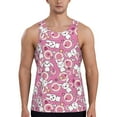 thumbnail image 1 of Xecao Cute Rabbit Men's Tank Top Workout Quick Dry Sleeveless Gym Jogging Muscle Shirts Summer Swim Beach Tops, 1 of 9
