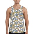 thumbnail image 1 of Xecao Cute Rabbit Men's Tank Top Workout Quick Dry Sleeveless Gym Jogging Muscle Shirts Summer Swim Beach Tops, 1 of 9