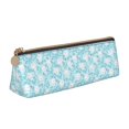 thumbnail image 1 of Xecao Cute Rabbit Print Leather Pencil Case -Stationery Bag Pen Holder for Work & Office, 1 of 1