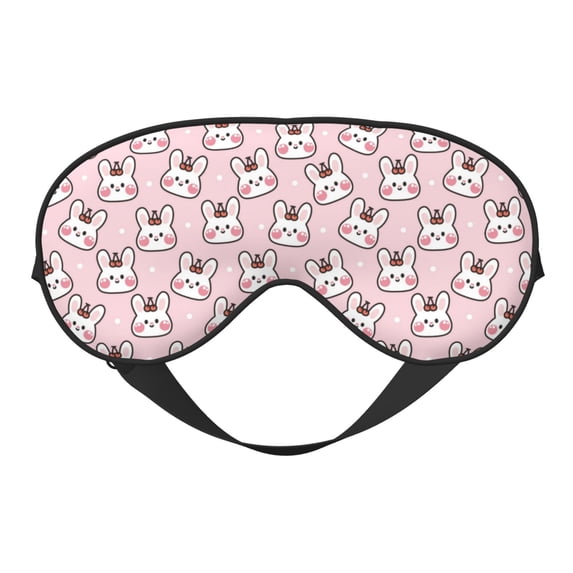 Xecao Cute Rabbit for Soft Fluffy Sleeping Blindfold, Nap eye cover tailored for the utmost comfort for girls, women, kids, and adults.