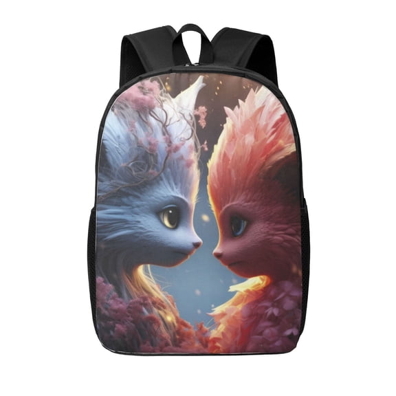 Xecao Cute Red And White Elf print Travel Backpack, Large Computer Backpack for Men Women, College School Rucksack Book Bag