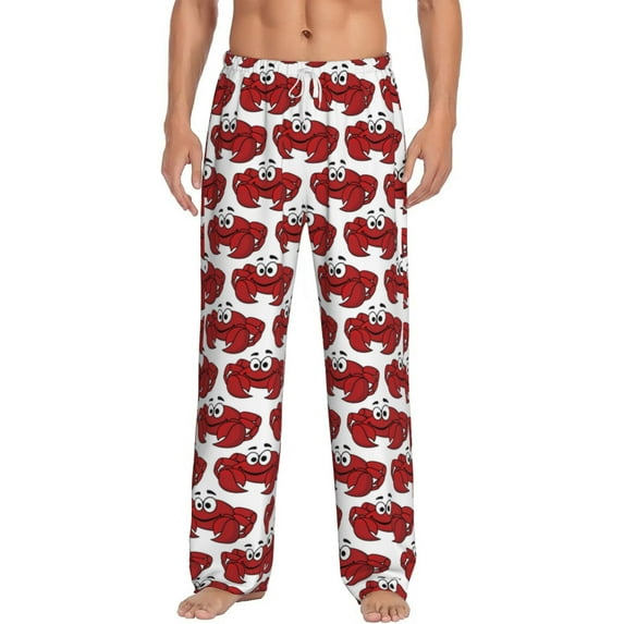 Xecao Cute Red Crab Men's Straight Lounge Pajama Pants: The Ultimate in Comfortable Sleepwear