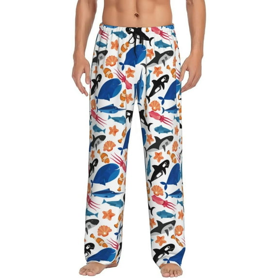 Xecao Cute Sea Animals Men's Straight Lounge Pajama Pants: The Ultimate in Comfortable Sleepwear