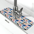 thumbnail image 1 of Xecao Cute Sea Animals for Kitchen Sink Splash Guard Faucet Mat , Faucet Guard & Draining mat, (15" X 5.5" ), 1 of 7