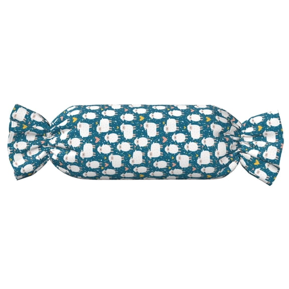 Xecao Cute Sheep And Hearts Print+Candy-Inspired Plush Pillow for Men Women Suitable for Beds, Sofas, Game Rooms Drawstring Closure