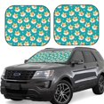 thumbnail image 1 of Xecao Cute Shiba1 for Foldable Car Sun Shades (2-Pack) offer sun protection with an easy-fold design for convenient windshield shading., 1 of 7