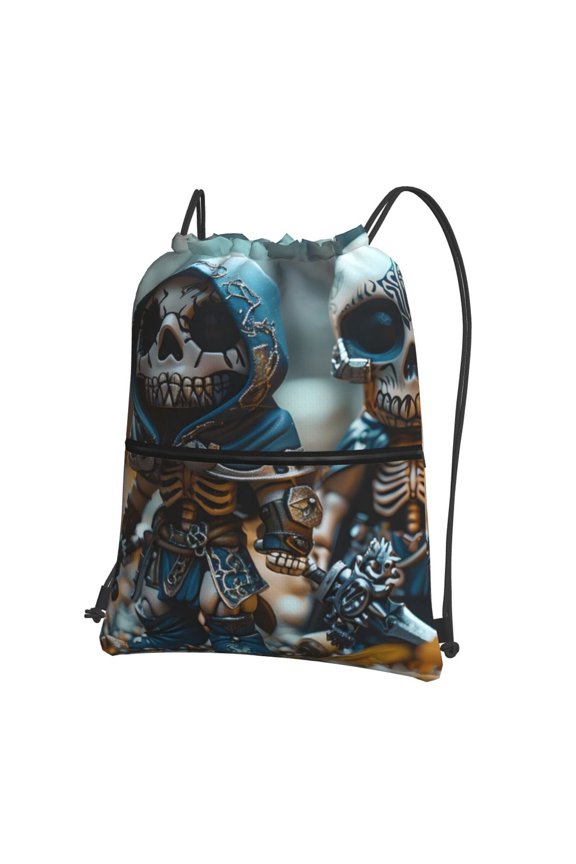 Cute Skeletons Figurines for Drawstring Bags,Pull String Backpack Bags,String Bag Sackpack