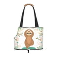 thumbnail image 1 of Xecao Cute Sloth In Yoga Pose Tree for Cat Carrier Small Dog Handbag: The Ideal Travel Companion for Your Pet, 1 of 8