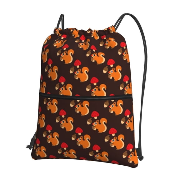 Xecao Cute Squirrel for Drawstring Bags,Pull String Backpack Bags,String Bag Sackpack
