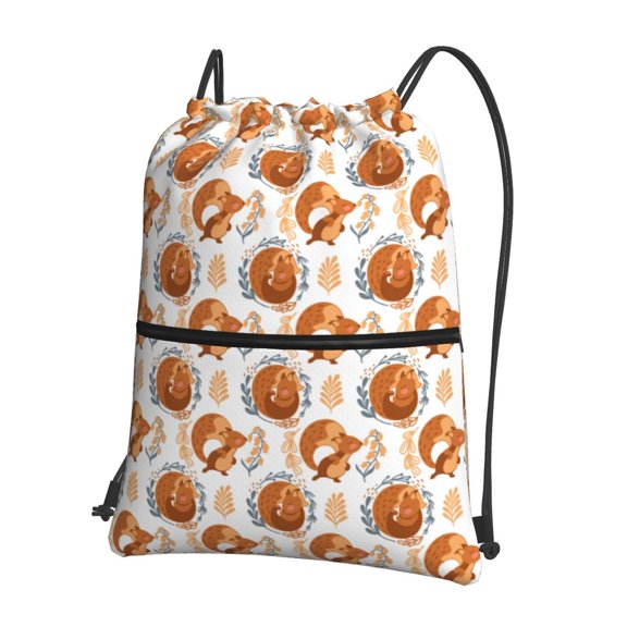 Xecao Cute Squirrel for Drawstring Bags,Pull String Backpack Bags,String Bag Sackpack