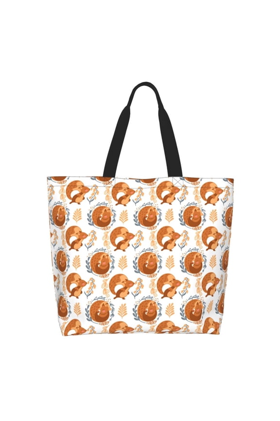 Cute Squirrel for Tote Bag for Women, Tote Shoulder Bag with a littlw pocket and Handbag for Travel, Work