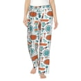 thumbnail image 1 of Xecao Cute Tableware Women's Straight Lounge Pajama Pants: The Epitome of Relaxed Sleepwear, 1 of 9