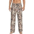thumbnail image 1 of Xecao Cute brown sloth monkey Men's Straight Lounge Pajama Pants - The Ultimate in Comfortable Sleepwear-Large, 1 of 6