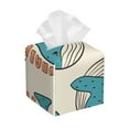 thumbnail image 1 of Xecao Cute colorful whale Print Box Cover Holder, Square by Xecao - Leather Decorative Organizer for Tabletop, Bathroom, Car, Office, 1 of 7