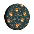 thumbnail image 1 of Xecao Cute plant fox for Tire Covers,Wheel Tire Cover Waterproof, Dust-Proof, And Universally Fitting for Cars,Trailers, SUVs-14 inch, 1 of 6