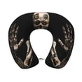 thumbnail image 1 of Xecao Cyber Skeleton With Tattoos Print Memory Foam Cervical Neck Pillow Versatile U-Shaped Pillows for Home,Office,Camping,Travelling,Soft Washable Cover, 1 of 8