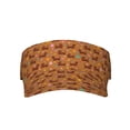 thumbnail image 1 of Xecao Dachshund And Ball for Adult Sun Cap offers versatile sun protection with adjustable Velcro for a secure fit., 1 of 8