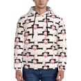 thumbnail image 1 of Xecao Dachshund And Hearts Pattern Men's Adult Pullover Hoodie,Hooded Sweatshirt-3X-Large, 1 of 1