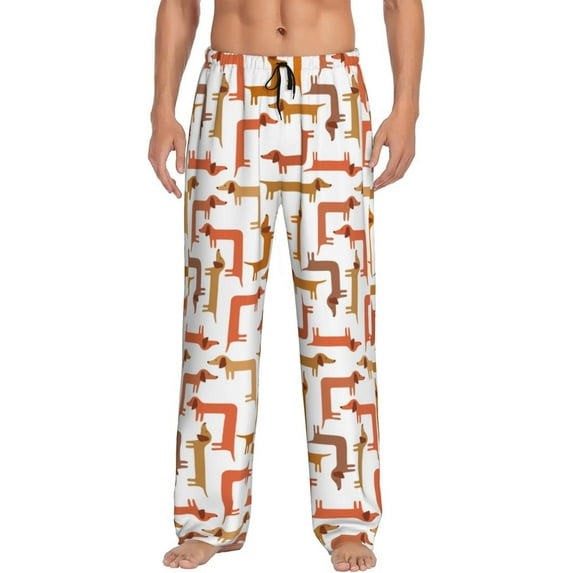 Xecao Dachshund Dog Men's Straight Lounge Pajama Pants: The Ultimate in Comfortable Sleepwear